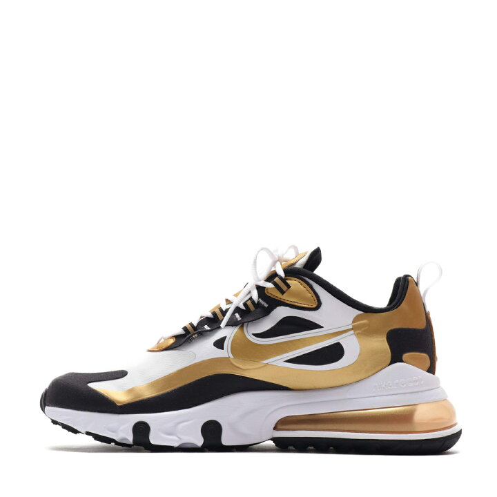 NIKE AIR MAX 270 REACT(ナイキ エア マックス 270 リアクト)WHITE/METALLIC GOLD-BLACK【メンズ  スニーカー】20SU-I atmos-tokyo