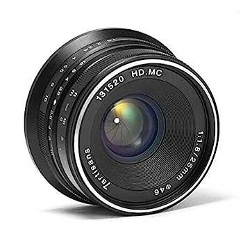 7artisans 25mm F1.8 Fujiカメラ用レンズ APS-C 富士フイルム マニュアルフォーカス プライム固定レンズ X-A1 X-A10 X-A2 X-A3 X-at X-M1 XM2 X-