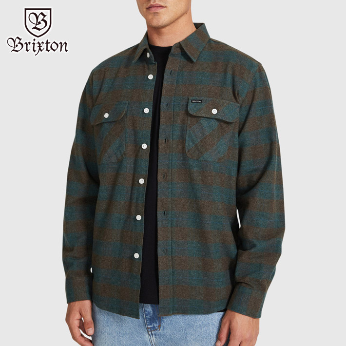 同梱不可】<br>チェックシャツ メンズ ブリクストン 長袖シャツ BOWERY スケボー BRIXTON ストリート S L メンズ シャツ  FLANNEL ワークシャツ サーフィン<br> レディースコインケース