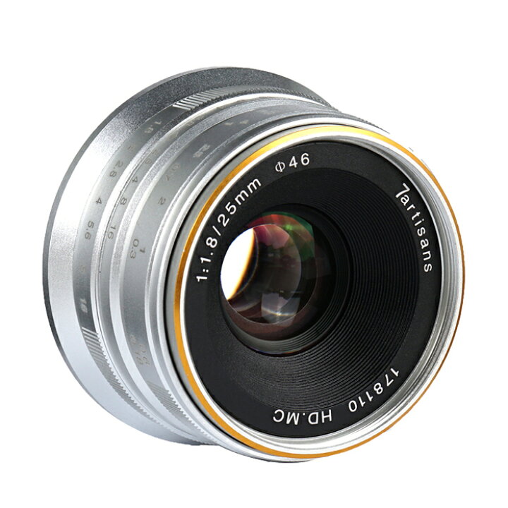7artisans 25mm F1.8 マニュアルフォーカスレンズ Fuji カメラ用 X-A1 X-A10 X-A2 X-A3 X-M1 X-M2  X-A5 X-T1 X-T10 X-T2 X-T20 X-T100 X-PR01 X-PR02 X-E1 X-E2 X-E2S X-E3対応  vitopal