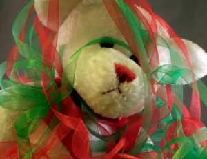 overwhelmed christmas bear